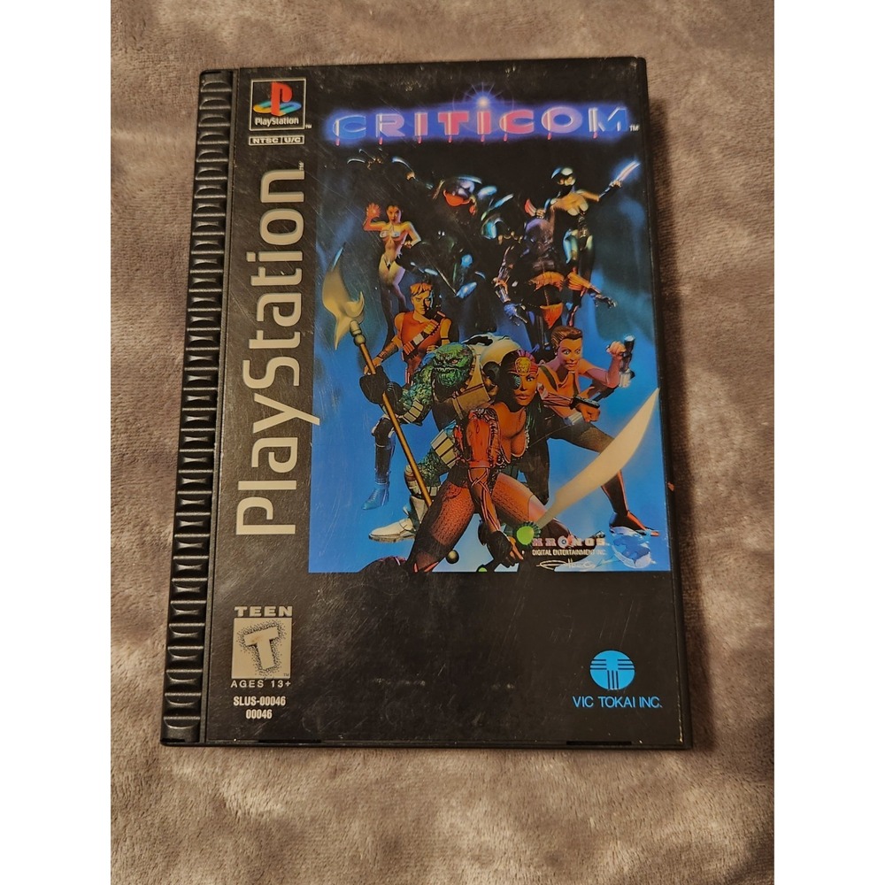 Criticom (Sony PlayStation 1, 1995) NO MANUAL Long Box